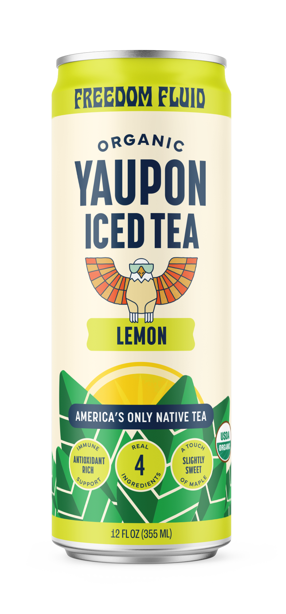 Lemon, Organic Yaupon Iced Tea