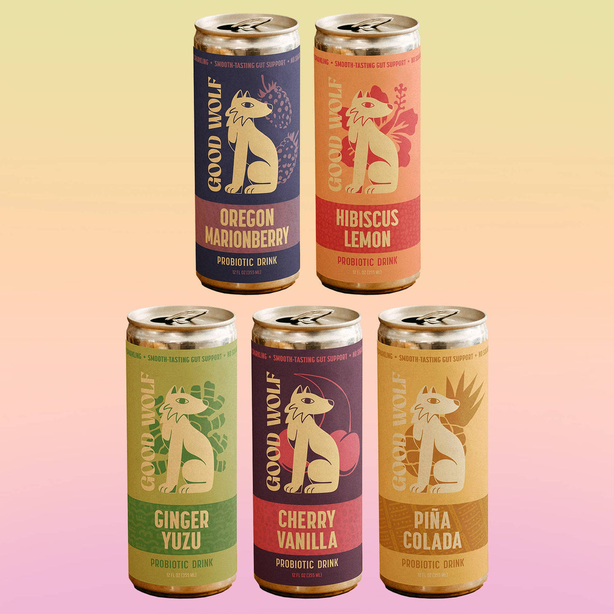 Probiotic Soda Variety Pack - No Added Sugar; Hand-Crafted