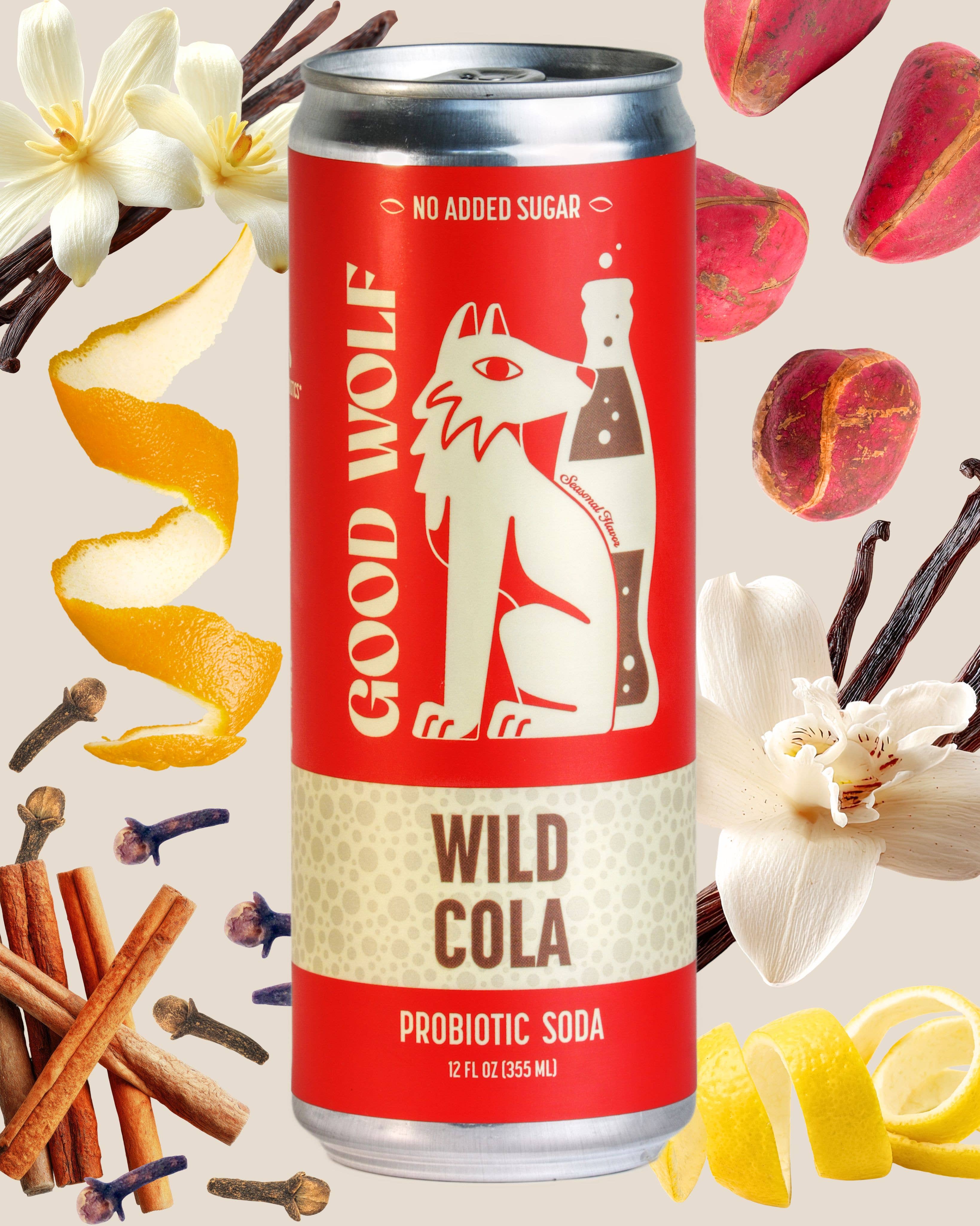 Wild Cola Probiotic Soda - No Added Sugar; Hand-Crafted