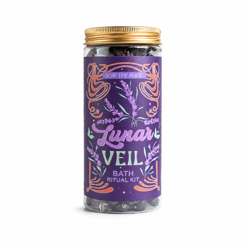 Lunar Veil Bath Ritual Kit with Amethyst