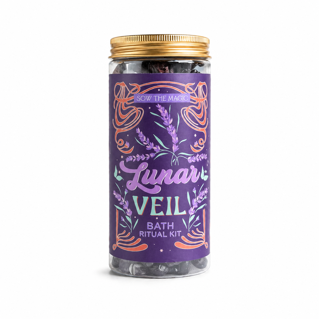 Lunar Veil Bath Ritual Kit with Amethyst